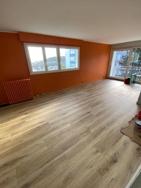 Artisan peintre FECAMPS : rénovation de la peinture d'un séjour