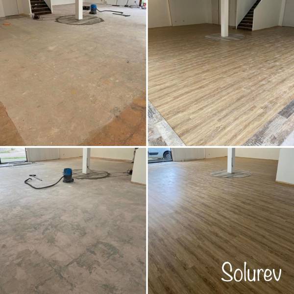 Pose de lames PVC pour une maison en rénovation située à Montivilliers 76